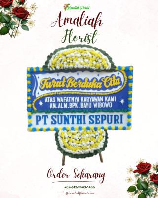 Papan Bunga Duka di Dempo Tengah